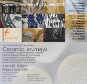 Invitation Ceramic Journeys 2009